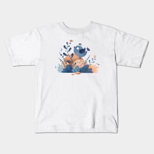 Blue bird (1) Kids T-Shirt